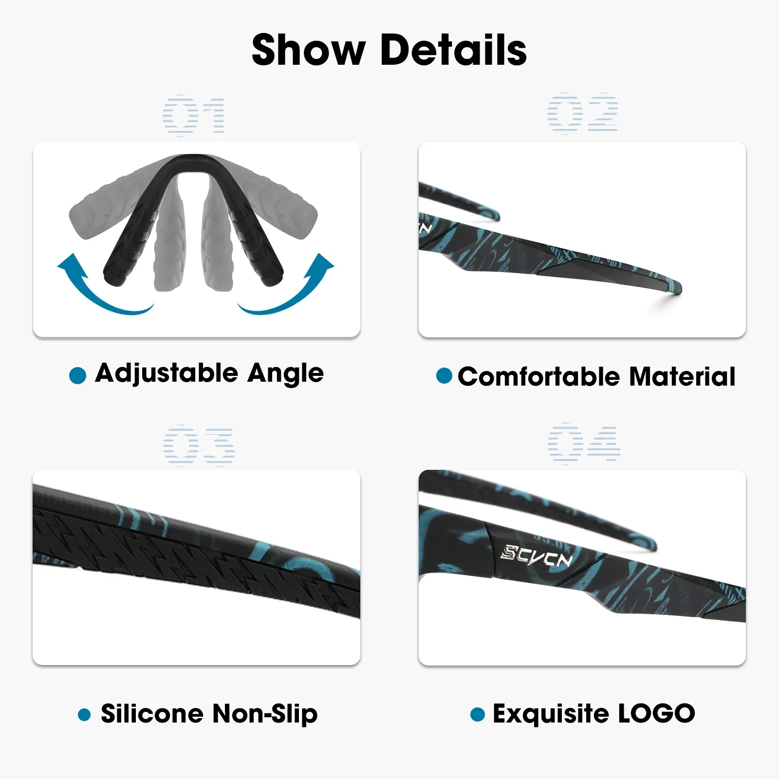 SCVCN Photochromic  Sunglasses for Man Cycling GlassesBike Glasses UV400 Rosd Speed Bicycle Eyewear MTB Outdoor Woman Goggles