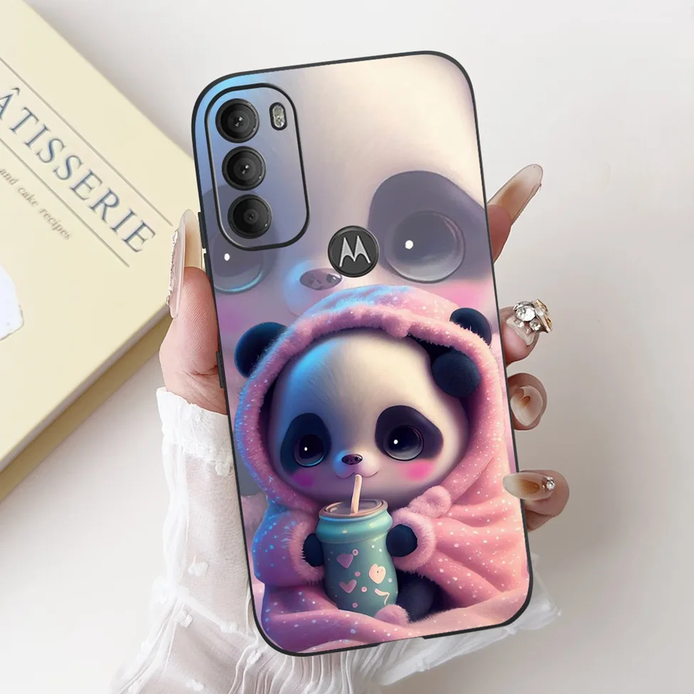 Luxury Cute Cartoon Cat Shockproof Silicone Phone Case - 6.4 Fashionable Back Cover