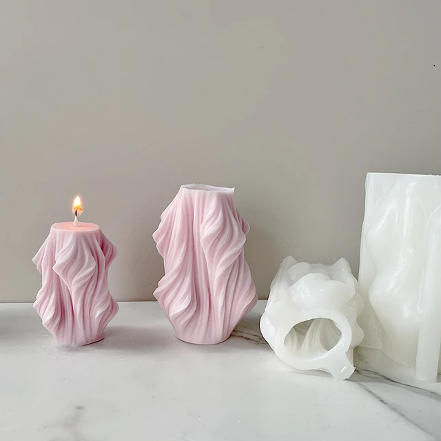 1pc Silicone Candle Mold, Modern Rose Design DIY Candle Mould For