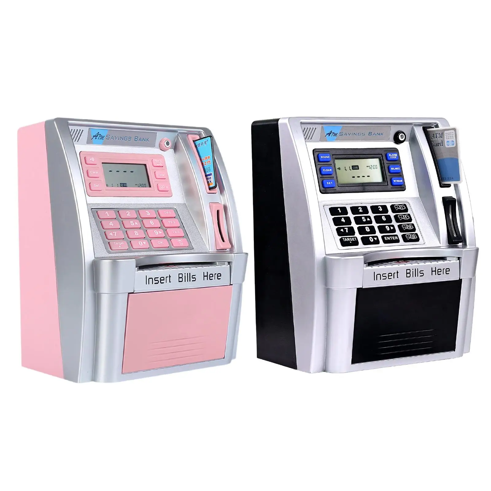 ATM Piggy Bank for Kids Creative Bill Feeder Toy Money Bank Money Saving Box for Children Kids Boys Girls Teens Holiday Gift