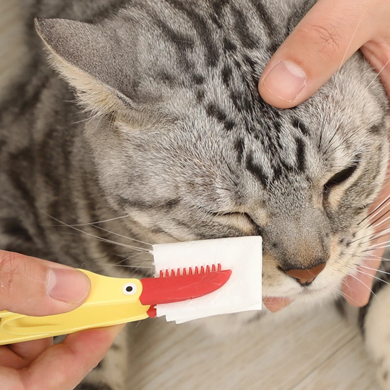 

Pet Grooming Tools Cat Eyes Comb Pet Tear Stain Remover Cleaning Brush For Small Cat Dog