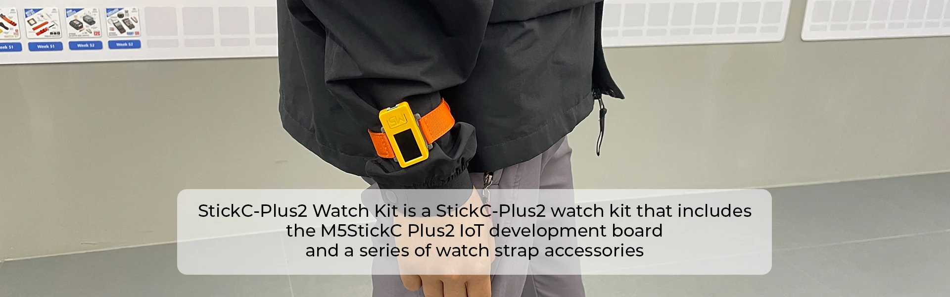 Official M5StickC PLUS2 with Watch Accessories ESP32 Mini IoT Development Kit