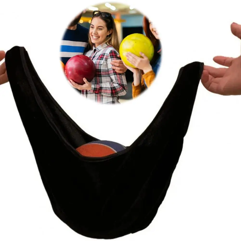 Bowling Ball Pouch Seesaw Towel Polisher Bag with Washable Towel Carrier for Accessories for Easy Bowling Accessories