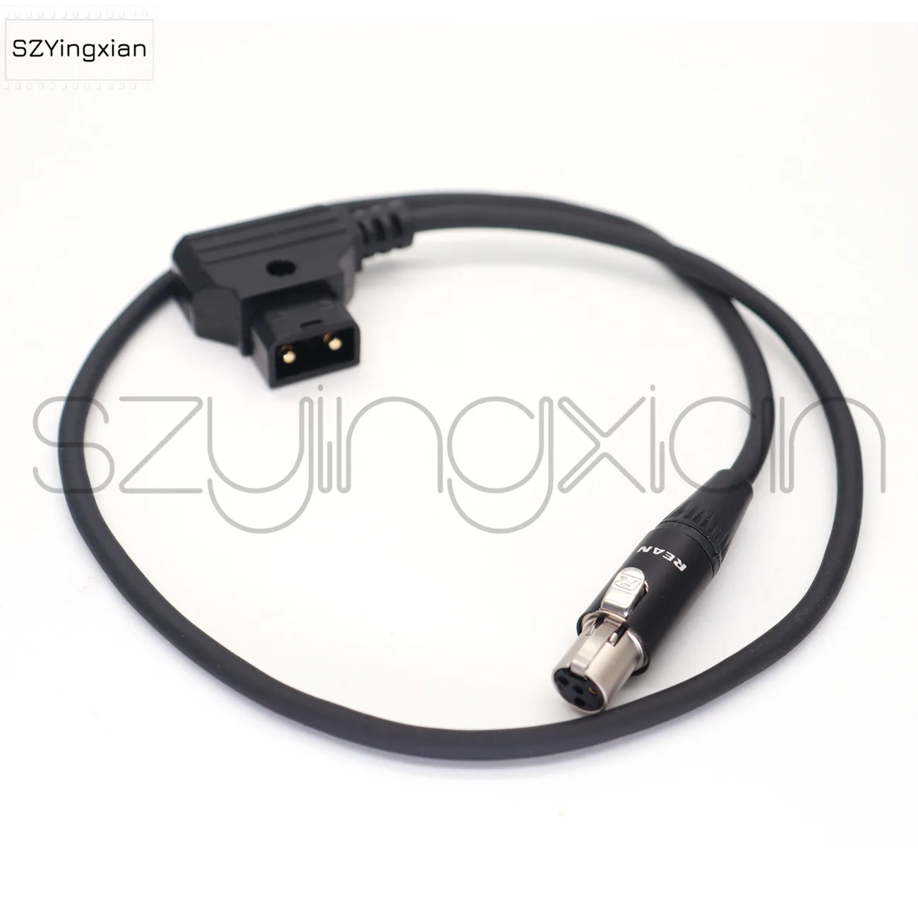 D-tap To Mini XLR 4-Pin Power Cable - 1 Meter For Alphatron EVF & TVLogic Field Monitors