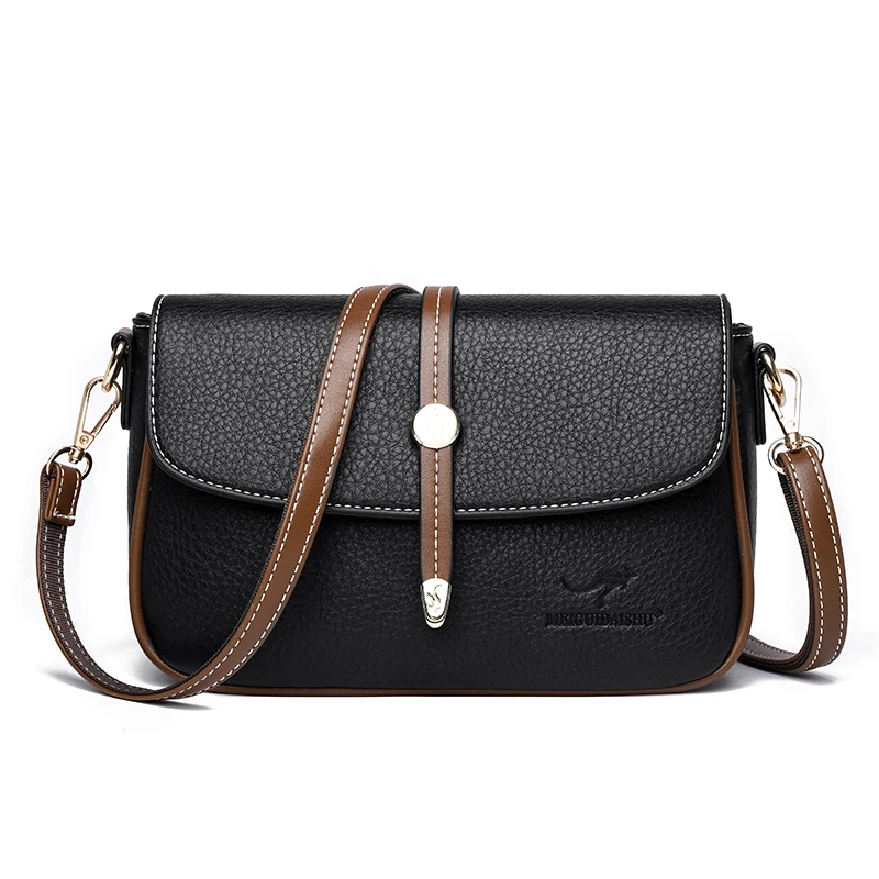 thumbnail image 1 of Bolso de mensajero de marca famosa, bolso de mano de cuero sintético suave de alta calidad, bolso de hombro cruzado de diseñador de lujo para mujer, bolso de mano para mujer, 1 of 5