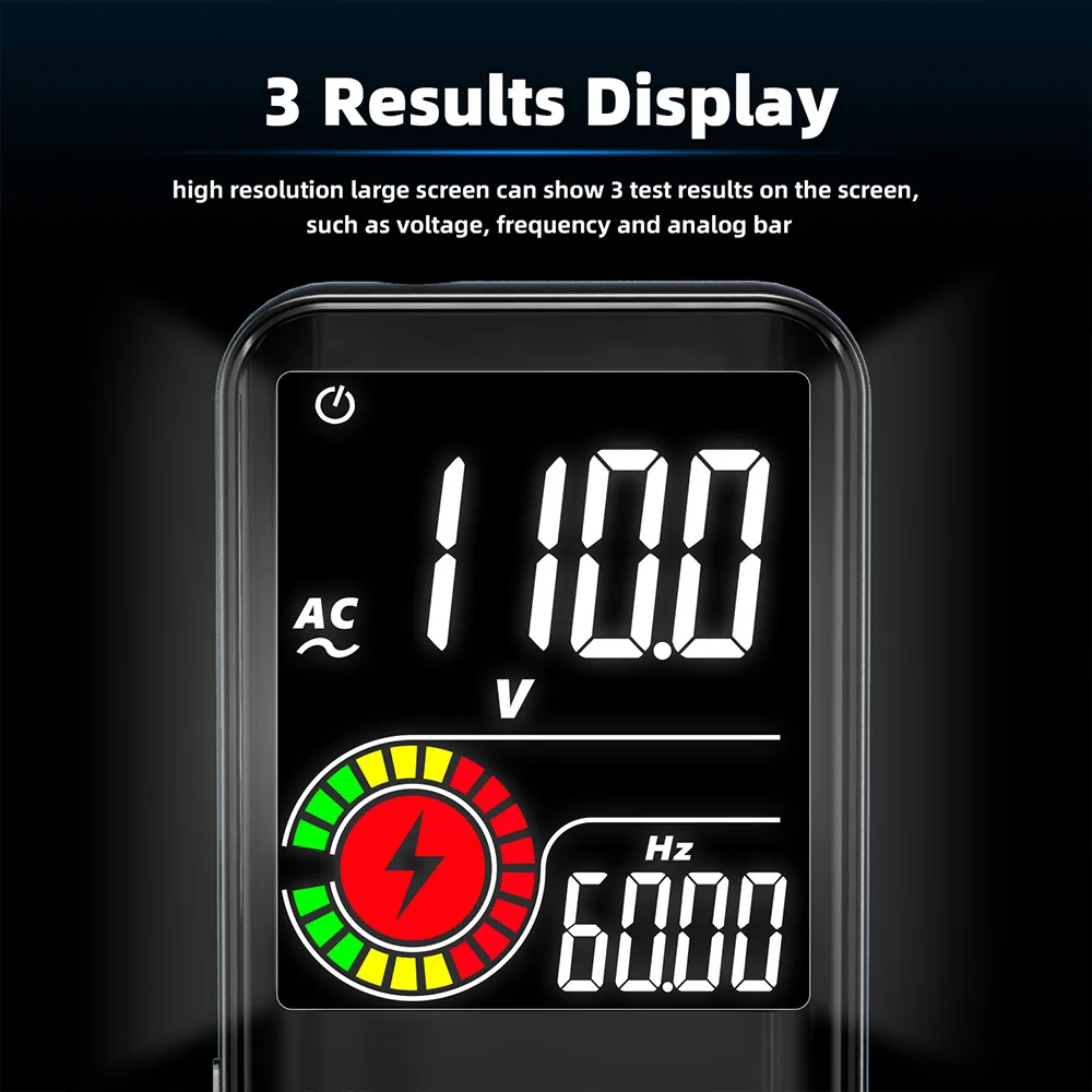 Smart multimeter 9999 Counts TRUE RMS Digital Smart Auto Range Capacitance Ohm Diode Hz AC DC DMM Multitester Live wire Check