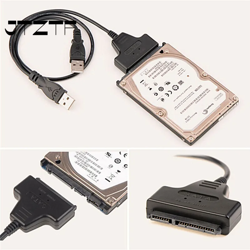 JTZTF 고품질 디지털 USB 2.0 SATA 변환기 어댑터 케이블 2.5 SA..
