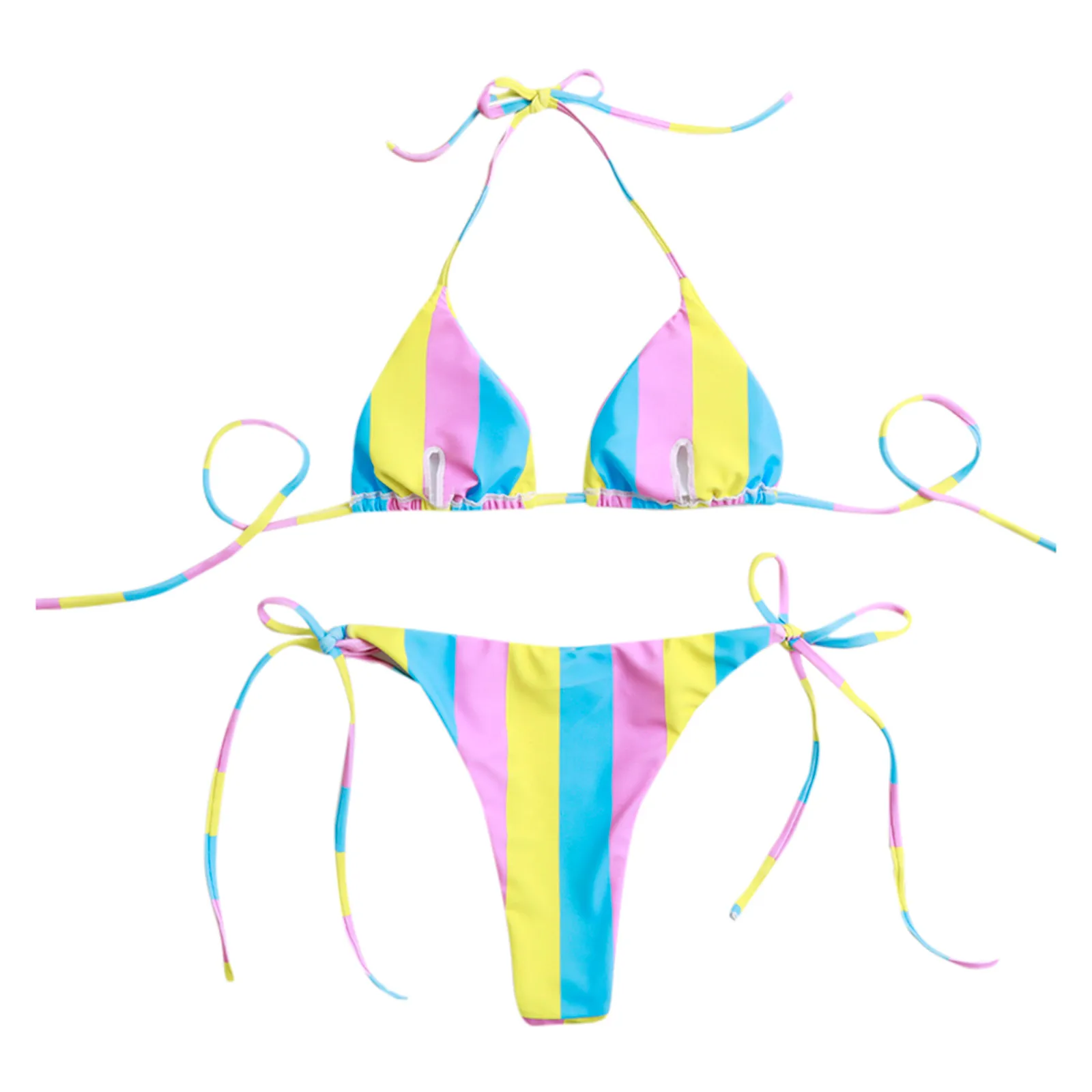 

Brazilian Beach Swimwear Bikini Swimsuit Bandage Set Push-Up Leaves Women Print Swimwears Tankinis Swimwears tankinis Beachwear