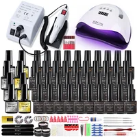40 Color Manicure Set with LED Nail Dryer Nail Set Electric Nail Drill Kit Nail Gel Polish Kit Tools Set For Nail Art Beginner 1