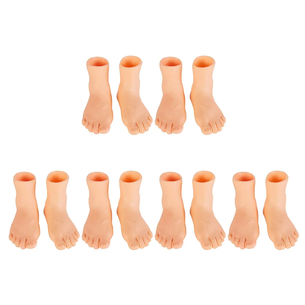 

Toyvian Toddler Toys Little Feet Fingers 6 Pairs Finger Feet Set Puppet Tiny Feet Small Feet Mini Puppets Left& Right Feet