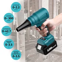 Souffleur d'air électrique sans fil puissant pour batterie Makita 18V, pistolet à air portable, souffleur de feuilles de jardin, outils électriques pour souffler la poussière 2