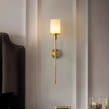 Natural Marble Brass Wall Sconce 1