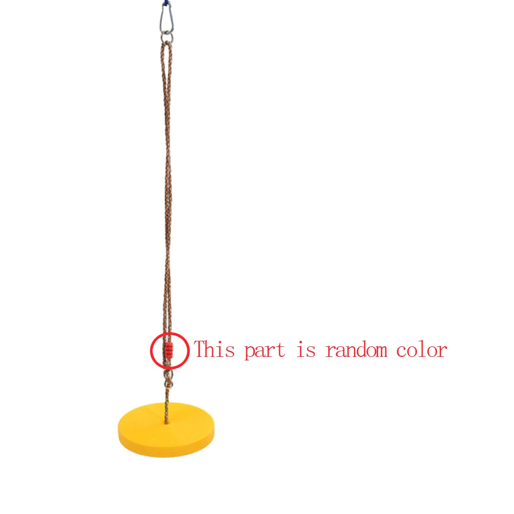 2pcs Children's Outdoor Tree Hanging Disc Rope Swing + Ladder Garden Park Playground Toy Kids Exercise Fitness Equipment 6