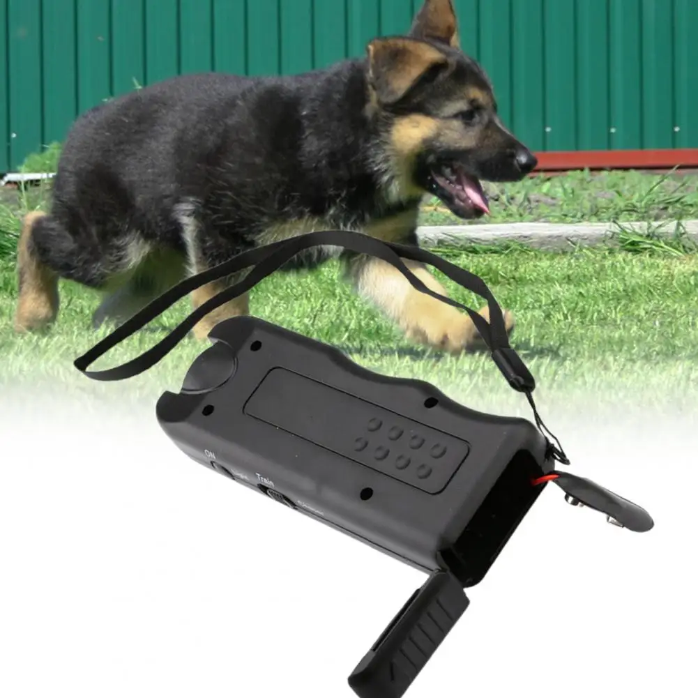 Great Anti-Barking Device Portable Battery-Powered Lightweight Ultrasonic Dog Repeller Prevent Bark