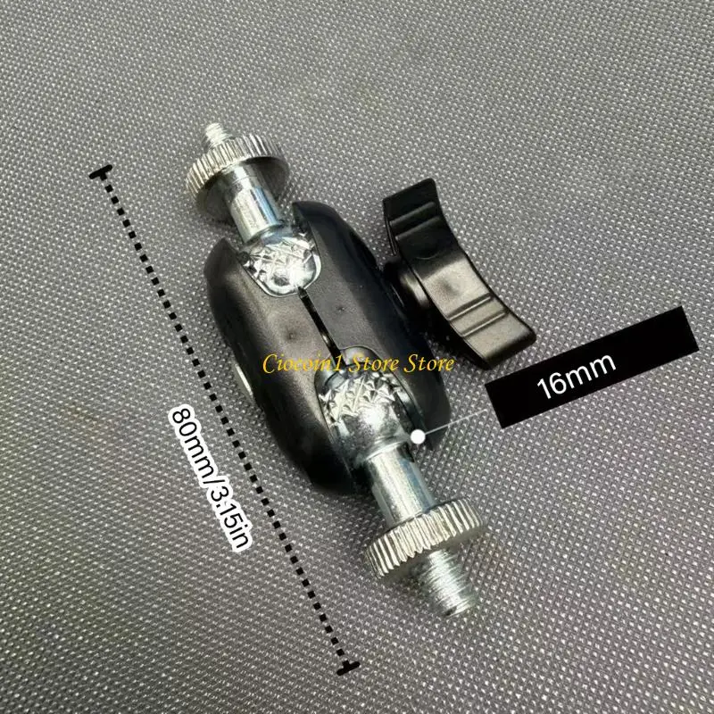 A3PC 고강도 금속 플라스틱 카메라 1/4 더블 볼 데드 어댑터 DIY 프로젝트