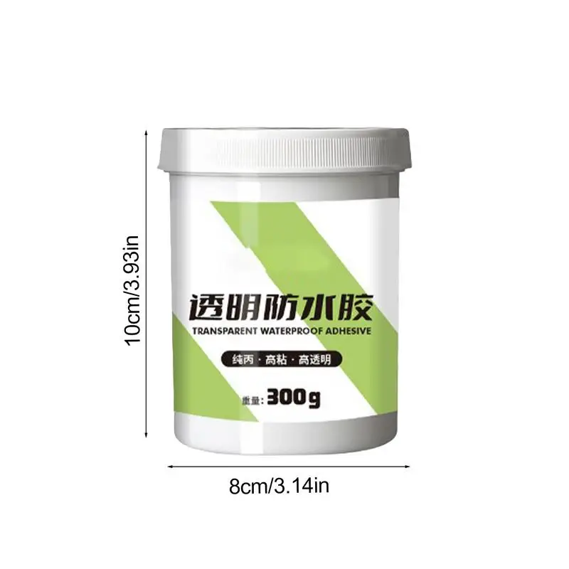 Transparent Waterproof Coating 300g Invisible Adhesive Transparent Coating Agent Waterproofing Sealant RV Roof Sealant for