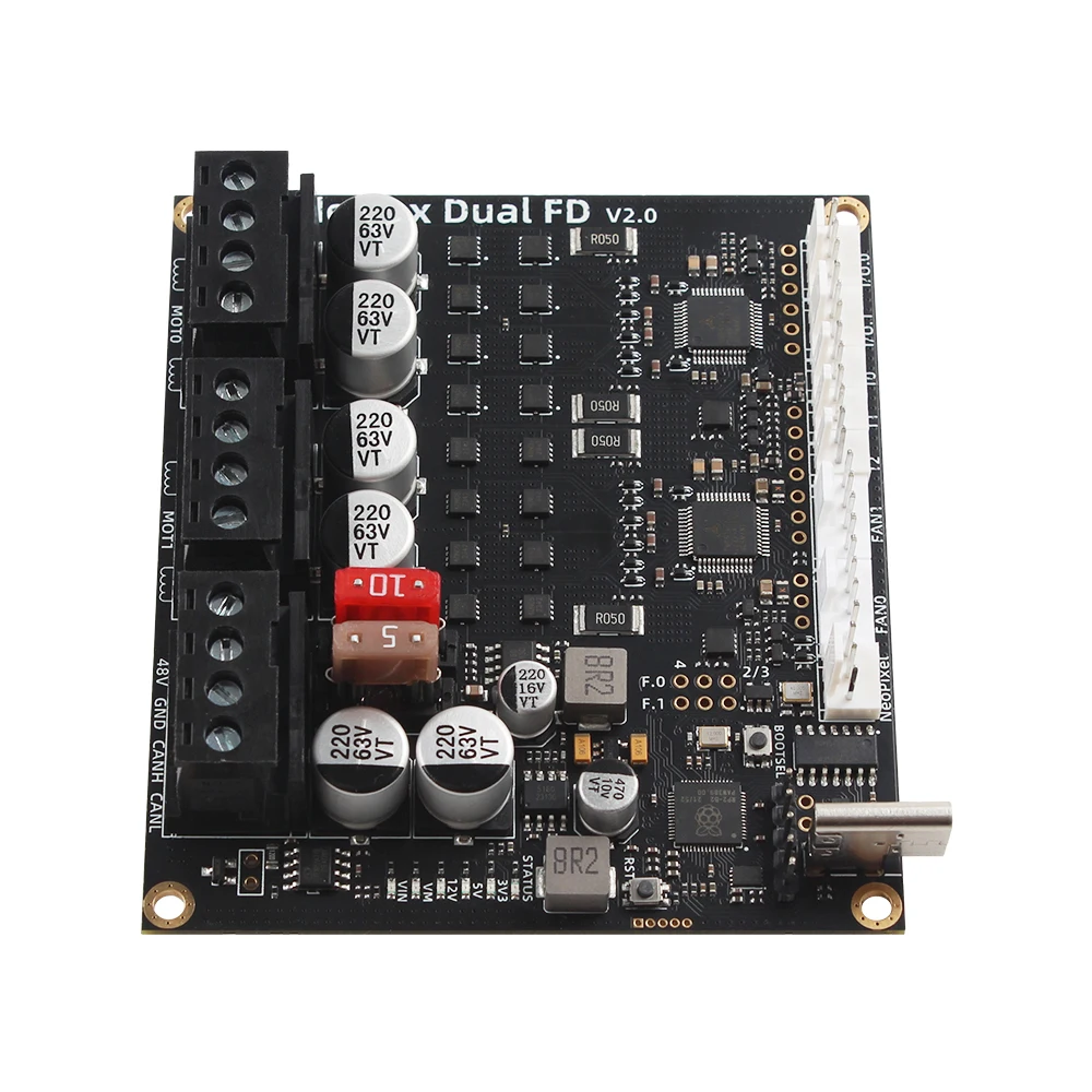 FYSETC StrideMax Daul FD 마더보드, 듀얼 TMC5160 60V 지지대 RP2040 MCU 클리퍼 및 RRF, Voron VZ 3D 프린터 보드용