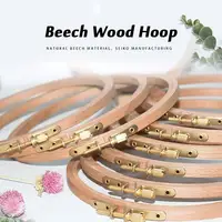 High Quality Beech Wood Embroidery Hoop Wooden Embroidery Circle Rings Holder For Embroideri Cross Stitch Home Sewing Tools - Image 5