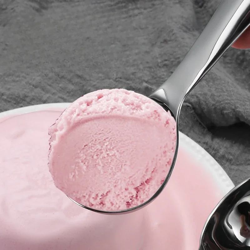 Fruit Watermelon Spoon Multifunctional Ice Cream Scoops Stainless Steel Dual-Purpose Spoon Household Ice Cream Tools Ball Scoop