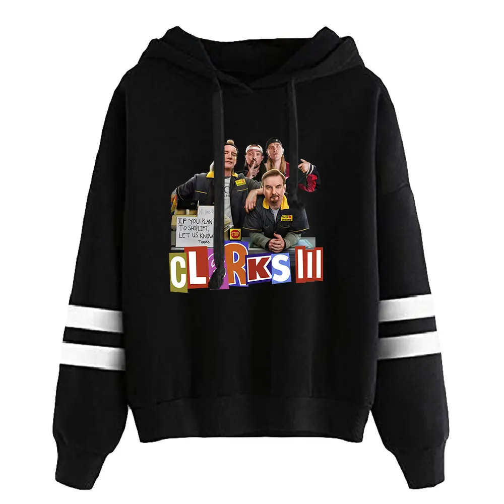 

Clerks 3 Movie Unisex Pocketless Parallel Bars Sleeve Sweatshirt Women Men Hoodie 2022 New American Movie Fashion Clothes