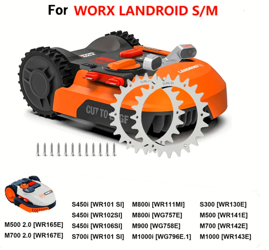 INF Anti-Slip Spike Set - Verbeterde Tractie voor WORX Landroid