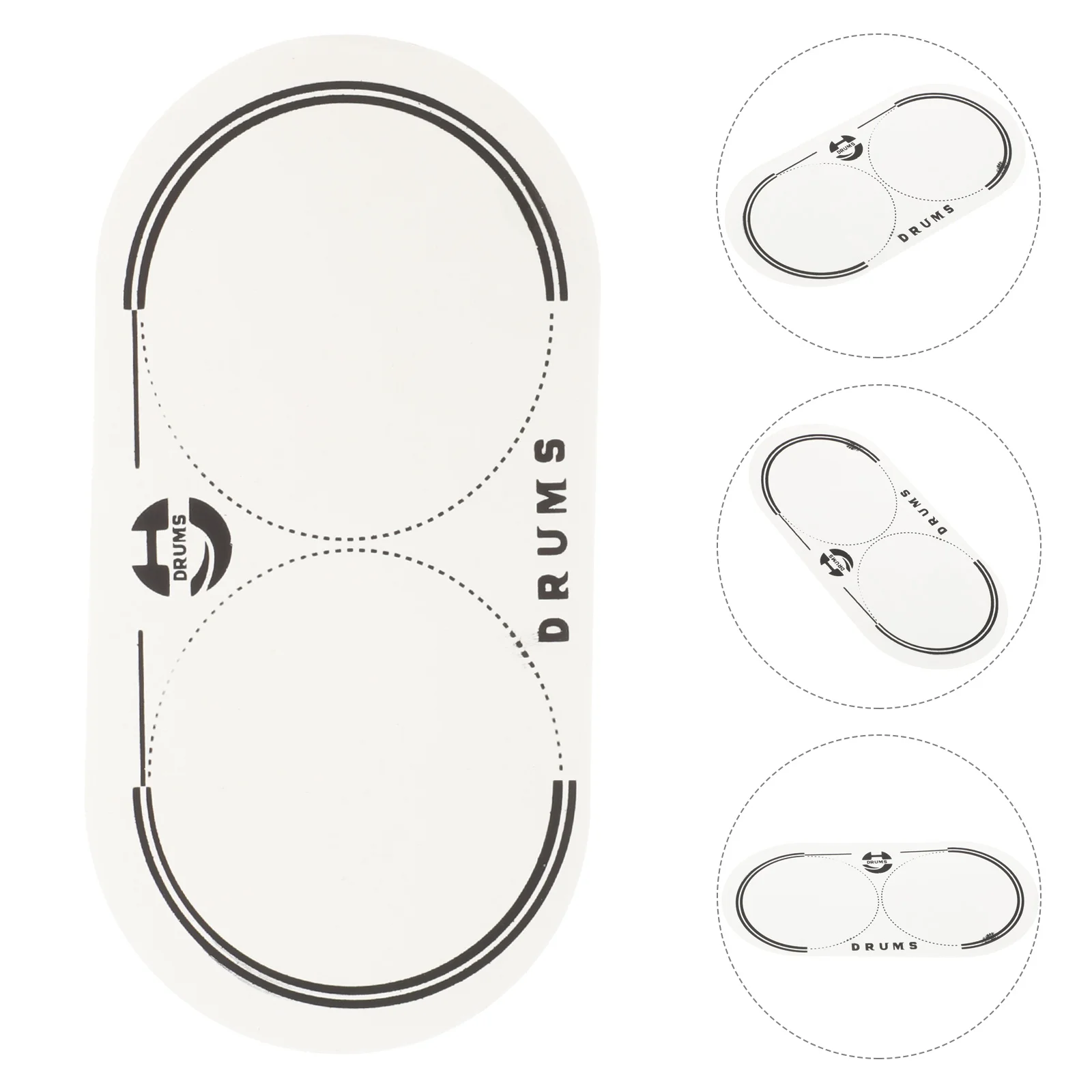 

Protection Guitar Pedals Double Patch Replacement 420 Cloth Protective Drum Sticker