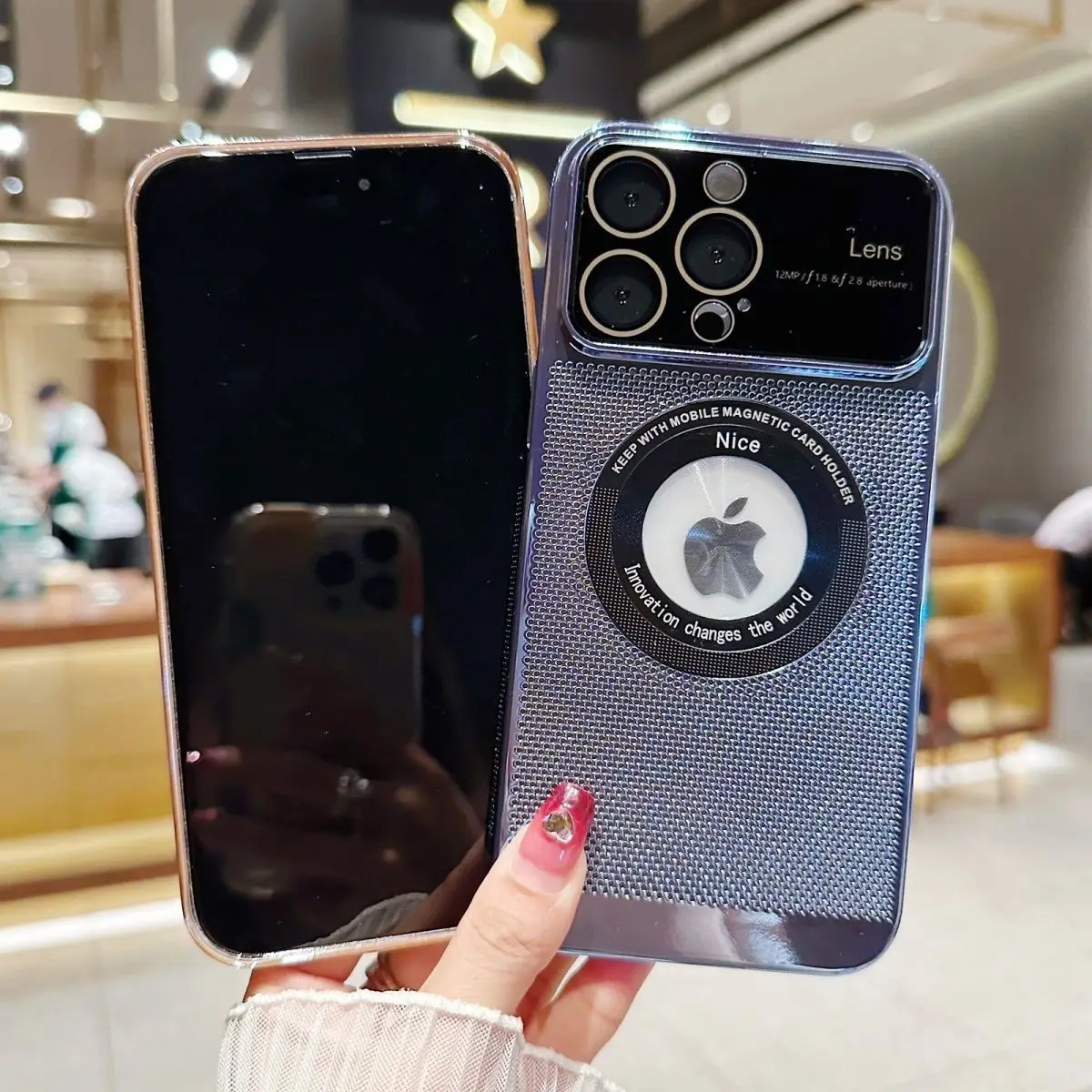 14promax phone case suction cooling phone case iPhone 15 ultra-thin 12 all-inclusive 13 plating