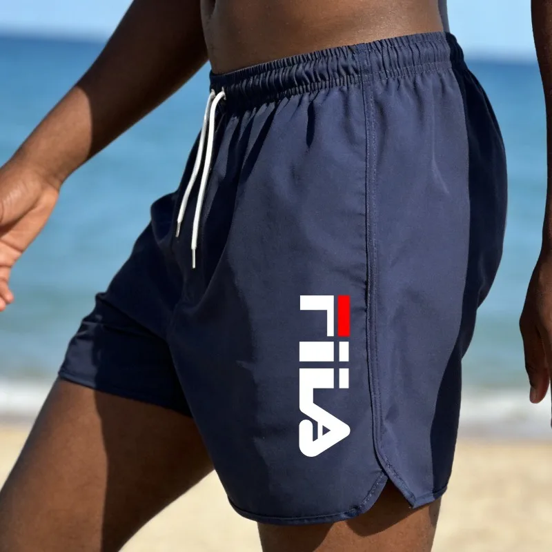 Island Vacation Men' Beach Shorts, Quick Drying, Breathable, Loose, Swimming...