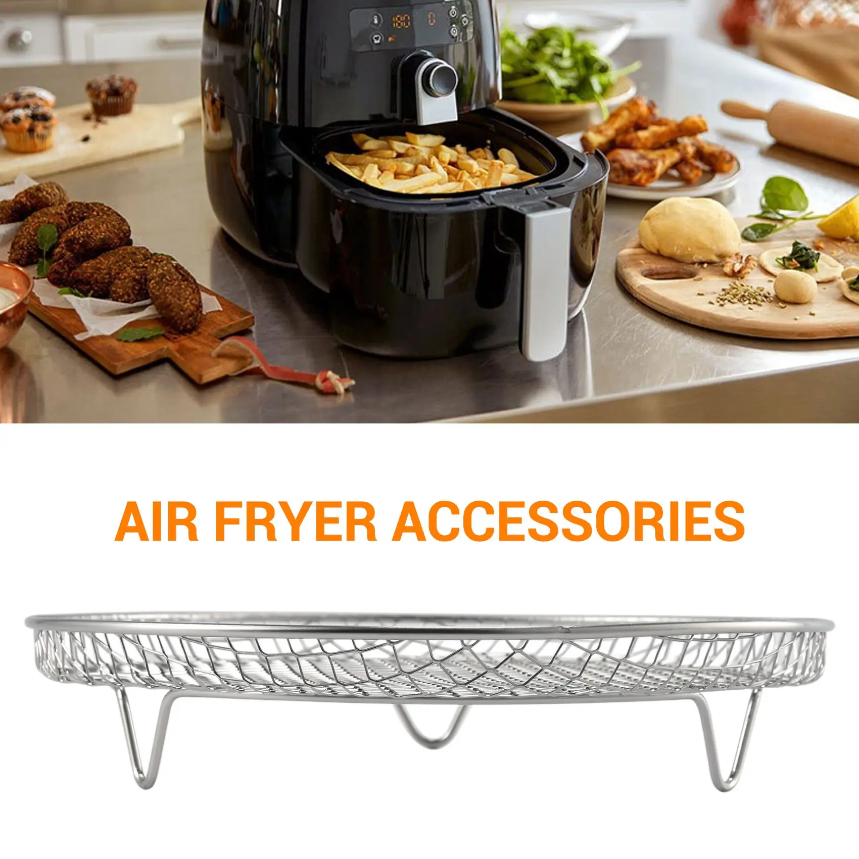 Air Fryer Accessories Three Stackable Racks for Gowise Phillips