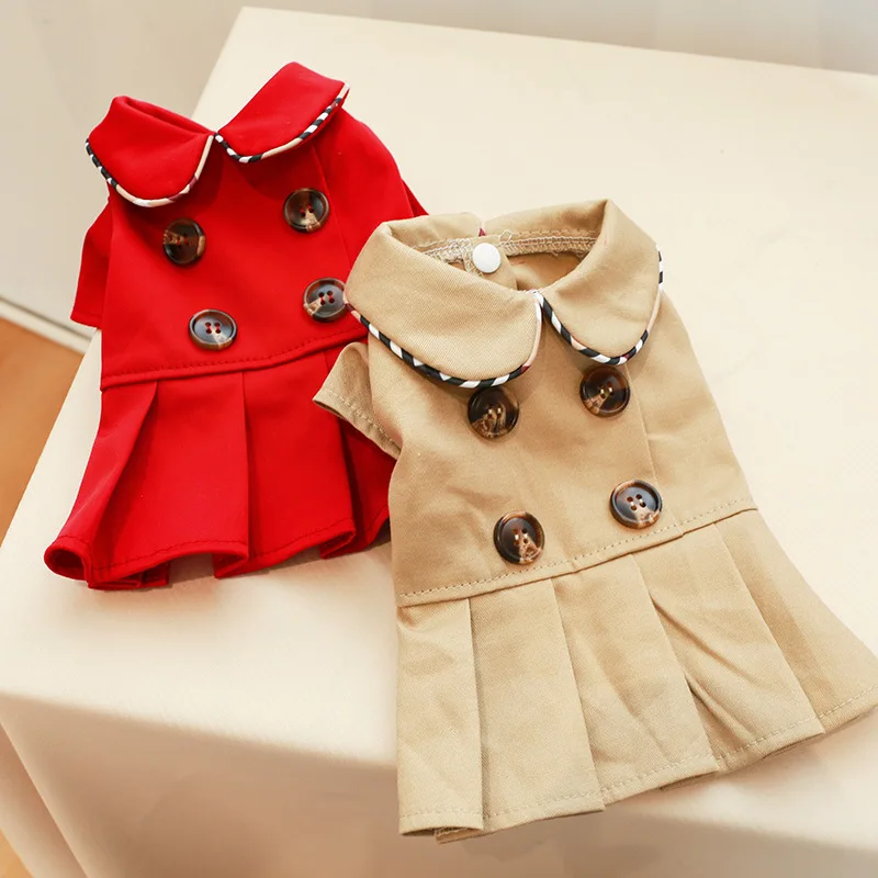 Spring Pet Clothes Summer Dog Dress Cat Skirt Yorkie Yorkshire