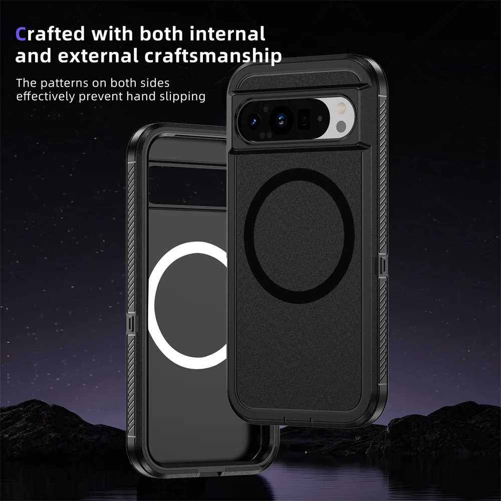 Armor Magsafe Matte Magnetic Frosted Bumper Hybrid Shockproof Case