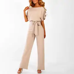 Playsuit Business Ladies Tight Waist Slim Jumpsuit Temperament Women Romper