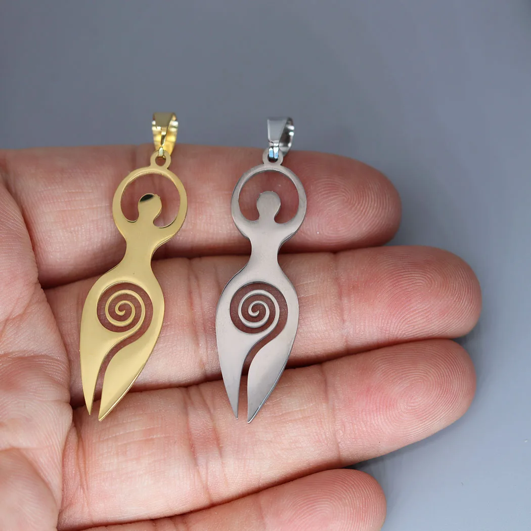 3pcs/lotWiccanSpiralGoddessCharmPendantForNecklaceBraceletsJewelryCraftsMakingHandmadeStainlessSteelCharm-AliExpress