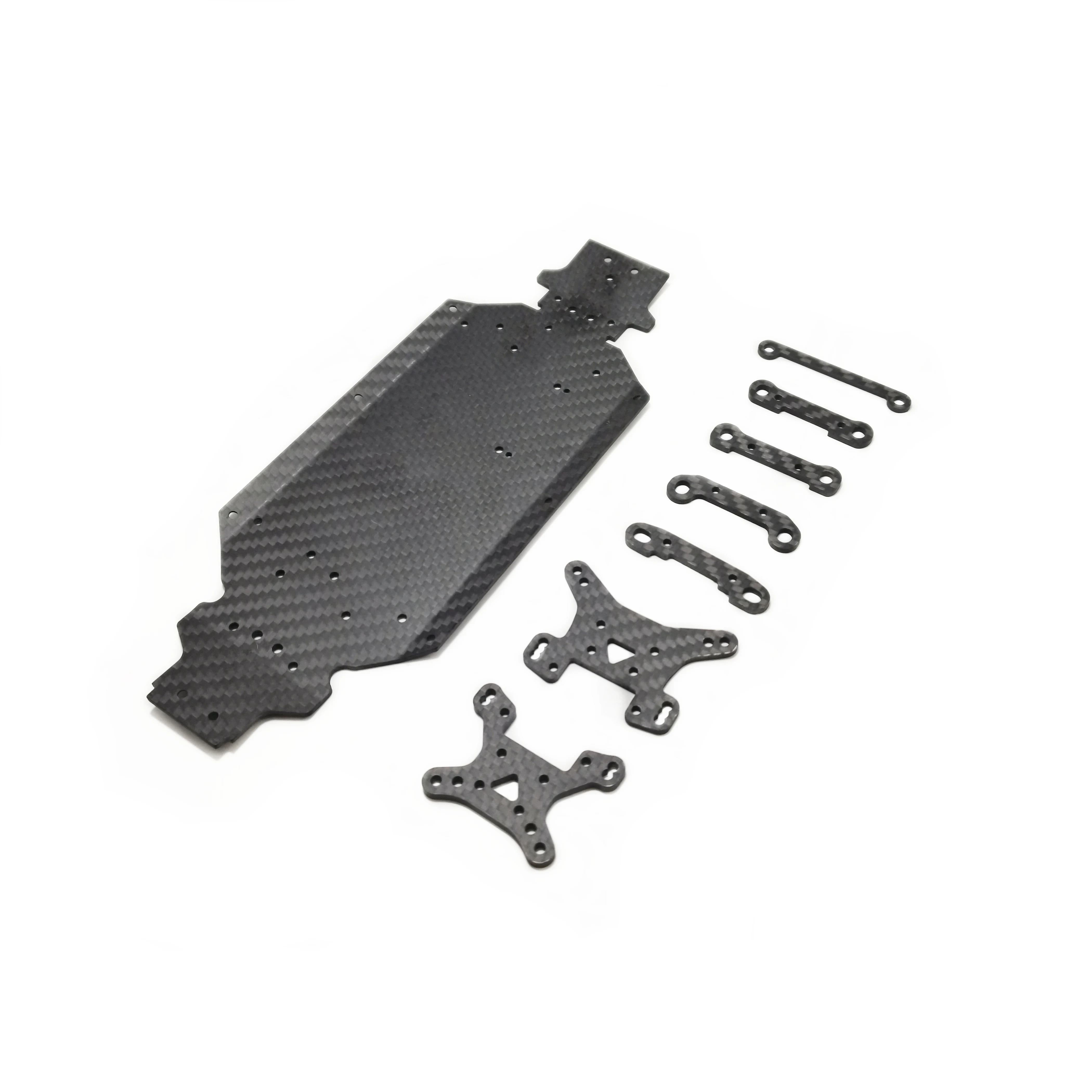 Wltoys upgrade parts Carbon fibre chassis shock bracket arms fixed parts set accessories