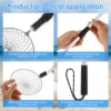 2Pcs Beach Sand Sifter Telescopic Shell Scooper Sifter Stainless Steel Shark Teeth Sifter Tool Lightweight Sand Scoop Shovel 6