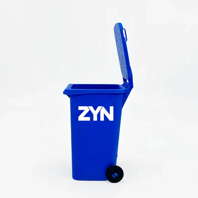 Mini Zyn Bin Schreibtisch-Mülleimer Stifthalter mit Deckel und Rollen für 3D-gedruckte Kunststoff-Desktop-Aufbewahrungsorganizer für Zuhause und Büro – Detail 8