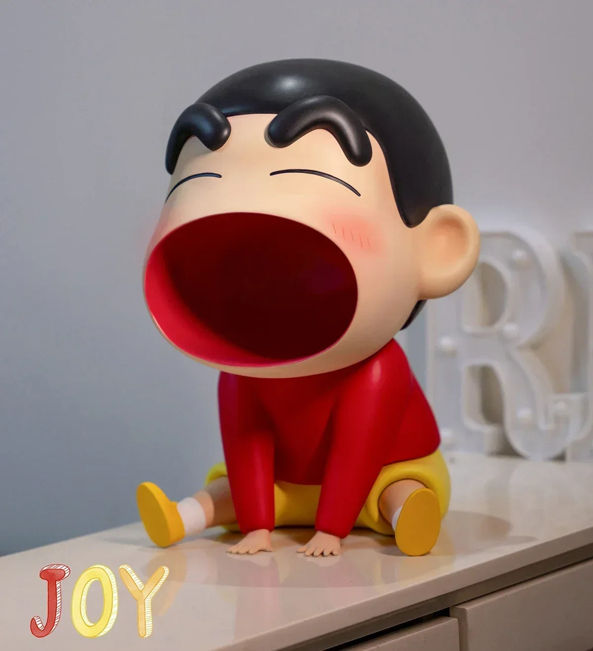 

Новая фигурка Crayon Shin-chan 35 см, мультяшный персонаж Ah ~ большой рот, маленькая статуя Gk, оригинальная аниме-фигурка, декоративная игрушка