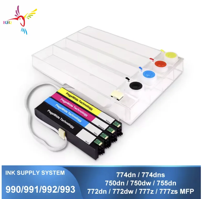 990 991 992 993 CISS For Hp 755dn 774dn 750dn 750dw 772dn 772dw 777z 777zs Printer