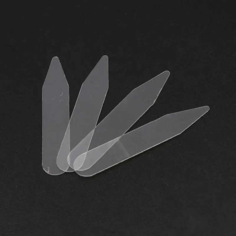 200Pcs Collar Support Collar Insert Matte Clear For Dress Shirt Men Gifts Clear Plastic Collar Stays Transparent