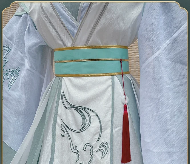 Tian Guan Ci Fu Xie Lian White Hanfu Cosplay Costume