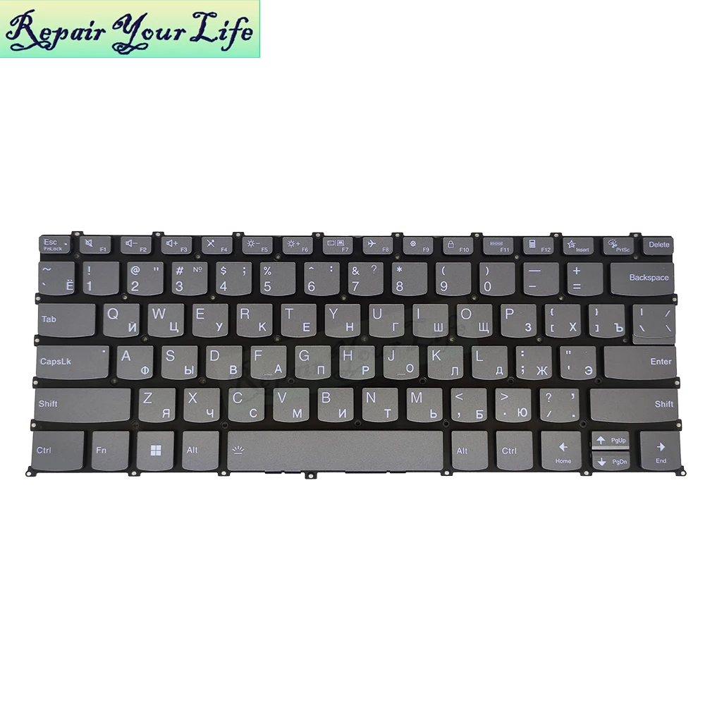 Russo Espanhol Teclado Retroiluminado para Lenovo Ideapad 14iil05 14itl05 Flex 14are05 514iil05 Substituição Teclados Genuínos us - Imagem 2