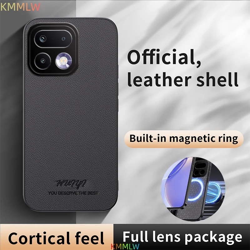 Business Leather Magnetic Anti-Drop Shockproof Case Cover