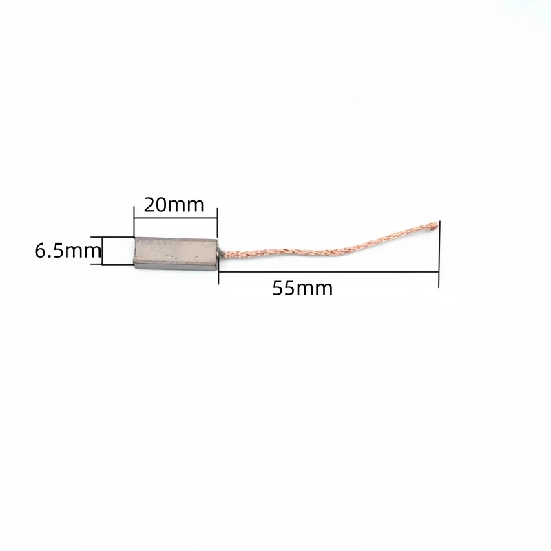 Car Generator Carbon Brush 10Pcs For Valeo Generator Carbon Brush High Copper For Volkswagen Sagitar Polo Magotan 4.5*6.5*20mm