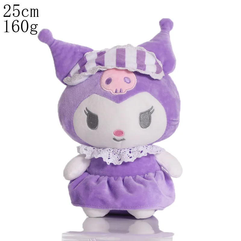 

1 шт. 25 см Sanrio Симпатичные Kuromi плюшевые игрушки куклы Мягкие набивные животные игрушки для детей рождественские подарки