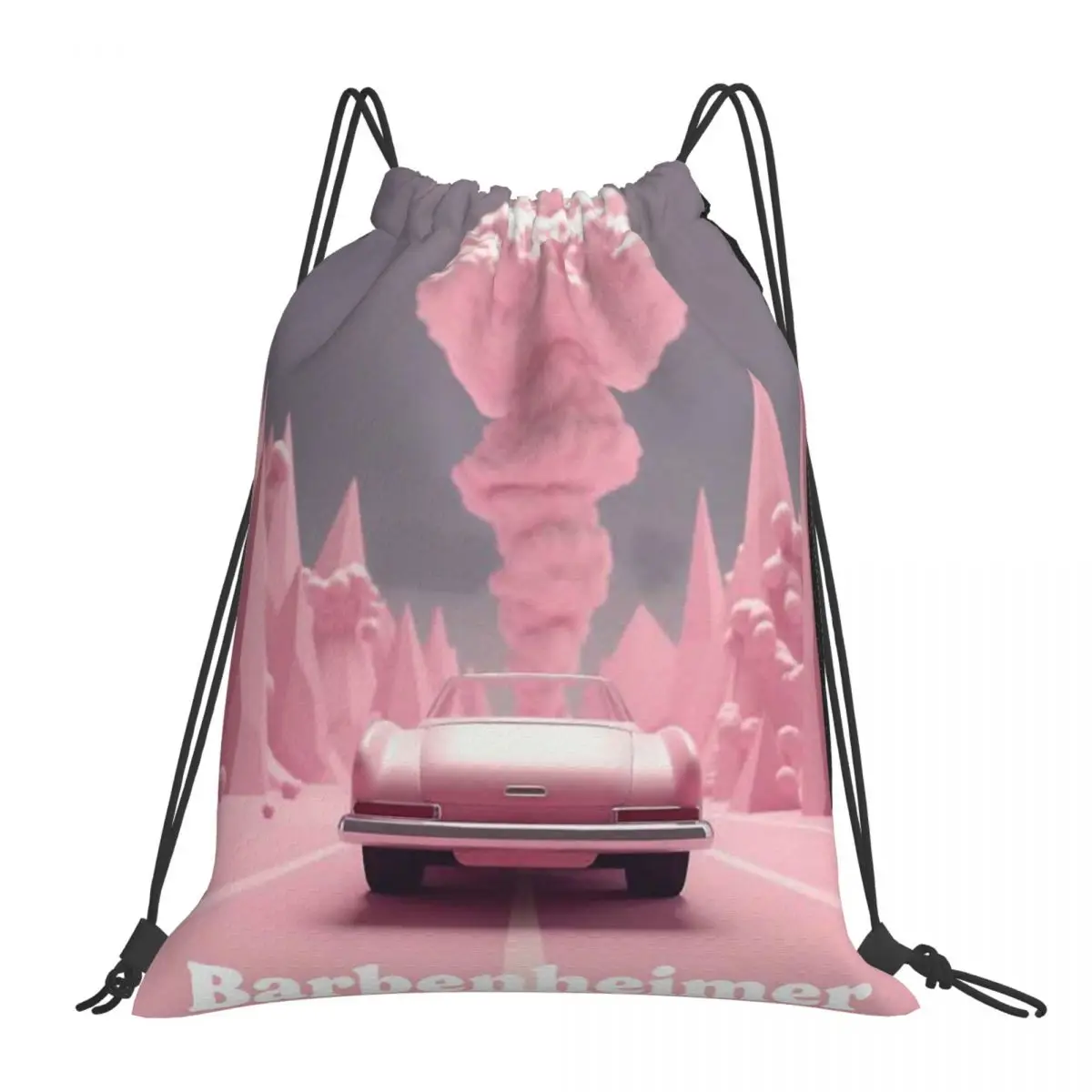 

Плакатные рюкзаки Barbenheimer, портативные сумки на шнурке, сумка на шнурке, карманная спортивная сумка, сумки для книг для путешествий, студентов