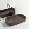 Home Bathroom Sink Personalized Above Counter Basins Bathroom Fixture Ceramic Basin Balcony Home Square Sinks N 3