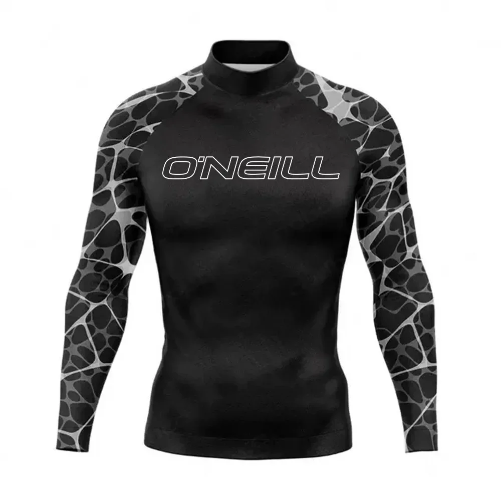 Men's Rash Guard Surfing Diving Swimwear Long Sleeve T-shirts UV Protection Swimsuit Swimming Shirt Beach Clothes Rashguard rash guard