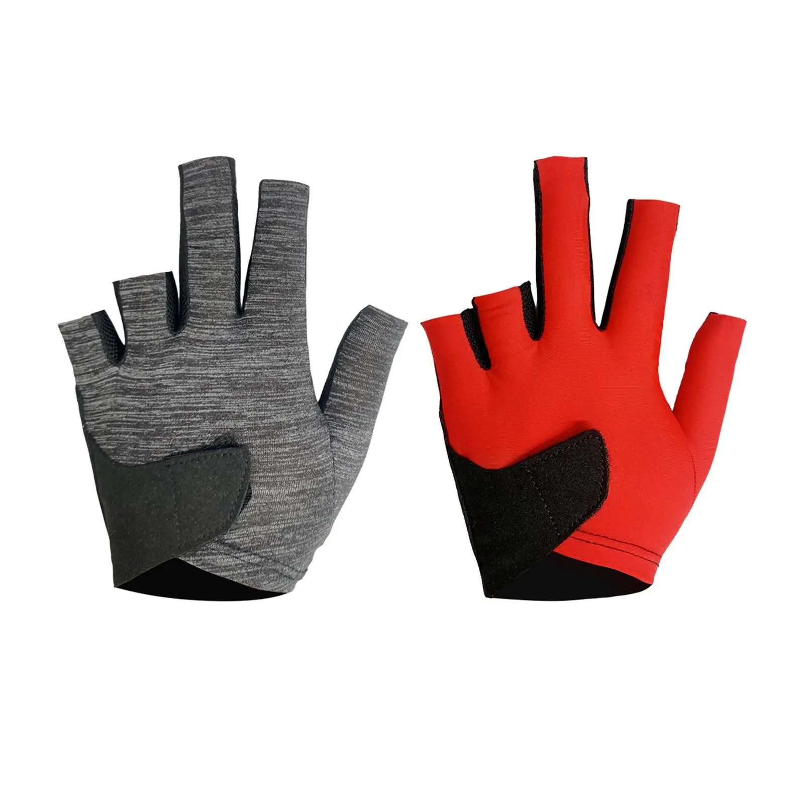 Professional Billiard Glove Open Pool Cue Glove Left Hand Elastic Anti Slip Indoor Game Snooker Glove Separate Finger Gloves