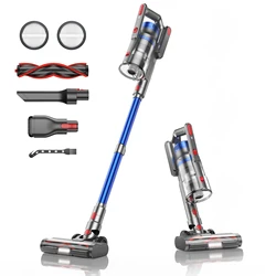 Buture JR500 cordless vacuum cleaner for household appliances pet dust cup 1,2 L, vacuum capacity of 450W, capacity of 55 minutes, 36KPA, perfect battery, determine