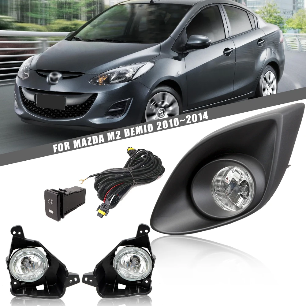 DLAA для Mazda 2 Demio 2010 2011 2012 2013 2014 передние противотуманные фары s автостайлинг